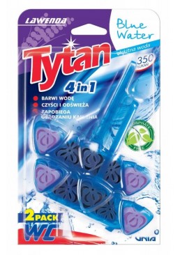 Туалетний блок Tytan Blue Water 4 в 1 Лаванда, 2 шт х 40 г 