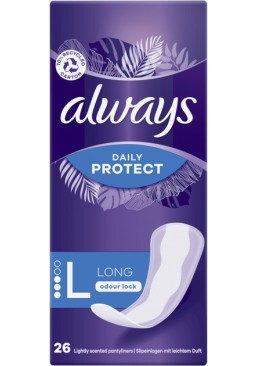Щоденні прокладки Always Daily Protect Long Нейтралізація запаху, 26 шт (3 краплі)