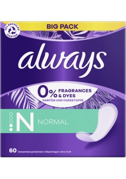 Щоденні прокладки Always Daily Fresh Normal Без запаху, 60 шт