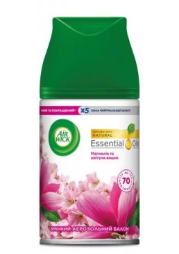 Сменный аэрозольный баллон к Air Wick Freshmatic Магнолия и цветущая вишня, 250 мл