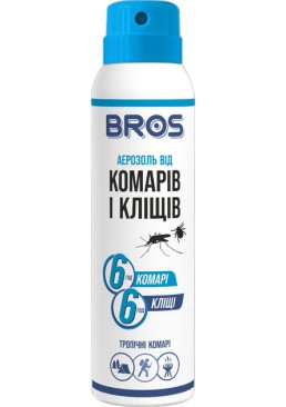 Спрей від комарів і кліщів Bros до 8 годин захисту, 90 мл