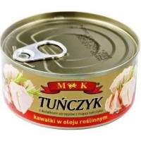 Тунец MK Tunczyk кусочками в масле, 170 г