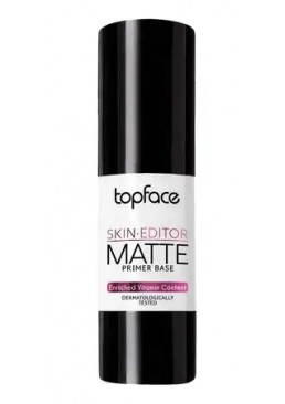 База під макіяж TopFace Skin Editor Mate Primer Base PT470 01 Mattifyiing, 31 мл
