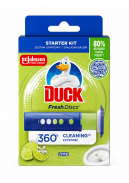 Диски чистоти для туалету Duck Лайм, 36 мл