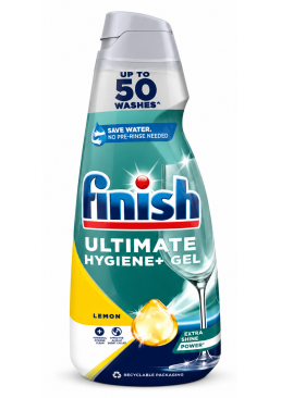 Гель для посудомоечной машины Finish Ultimate Hygiene+ Gel Lemon, 1 л (50 циклов)