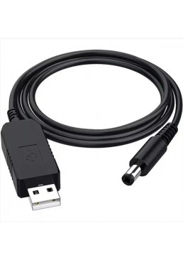 Кабель для роутера от повербанка с преобразователем НА 12V, DC 5.5MM, USB 5V-12V, 1 м