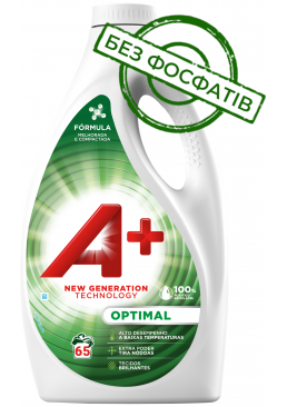 Гель для прання A+ Optimal Універсальний, 2.925 л (65 прань)