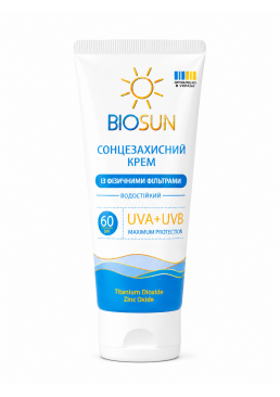 Сонцезахисний крем для обличчя Bioton Cosmetics BioSun SPF 60, 75 мл