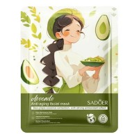 Восстанавливающая тканевая маска для лица Sadoer Avocado Anti-Aging Facial Mask, 25 г