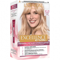 Краска для волос L'Oreal Paris Excellence оттенок 10.21 - Светло-светло русый перламутровый, 1 шт