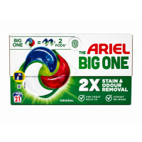 Капсули для прання Ariel Original Big One для білих і кольорових тканин, 21 шт