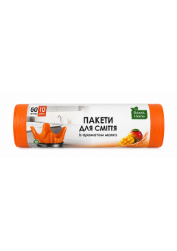 Мешки для мусора с ушками Sweet Home с ароматом манго, 60 л (10 шт)