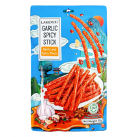 Снек латяо Lakexixi Spicy Stick із часником та гострим смаком, 92 г