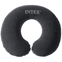 Подушка надувна Intex 68675 дуга вельвет, 36х30х10 см (чорна)