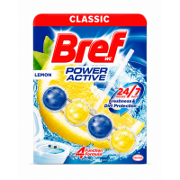 Туалетный блок для унитаза Bref Power Active «Свежесть лимона», 50 г