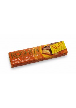 Батончик Roshen молочно-шоколадний із карамельною начинкою, 40 г