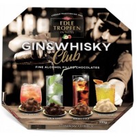 Конфеты Trumpf Edle Tropfen In Nuss Gin & Whisky с элитным алкоголем, 200 г