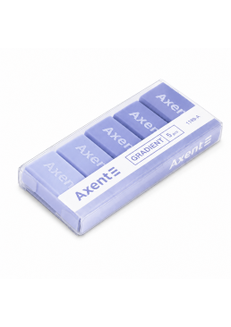 Набор резинок Axent Gradient 1199-A в пластиковом боксе, 5 шт (фиолетовый)