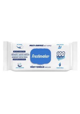 Вологі серветки для прибирання Freshmaker Blue, 100 шт