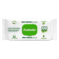 Влажные салфетки для уборки Freshmaker Green, 100 шт 