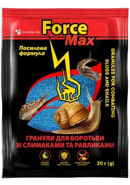 Гранулы от слизней Force, 30 г