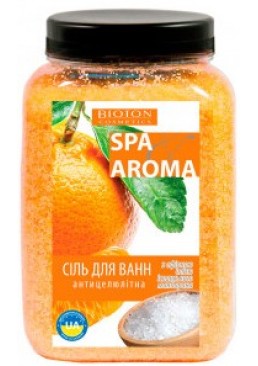 Морська сіль для ванн Bioton Cosmetics Spa Aroma з ефірною олією іспанського мандарину, 750 г