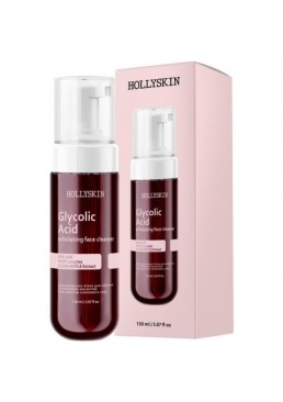 Пінка для обличчя Hollyskin відлущувальна з екстрактом кленового сиропу Glycolic Acid, 150 мл