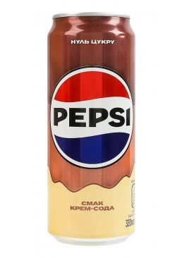 Напій безалкогольний сильногазований PEPSI Cream Soda, 300 мл