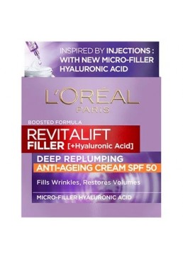 Дневной крем-уход L'Oreal Paris Revitalift Filler Х3 Антивозрастной с SPF-50, 50 мл