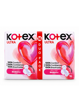Гигиенические прокладки Кotex Ultra Dry Super 5 капель, 16 шт 