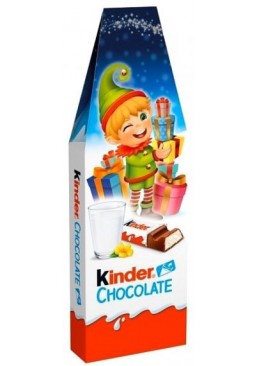 Новогодний шоколад Kinder Chocolate, 200 г (16 батончиков)