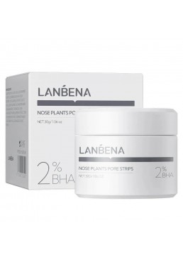 Очищающая маска для носа LANBENA с 2% BHA в полосках с технологией жидких кристаллов, 30 г