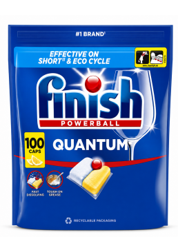 Таблетки для посудомоечных машин Finish Quantum All in 1 Lemon, 100 шт