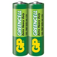 Батарейка GP Greencell 1.5V солевая 15G-S2, R6, АА, 2 шт
