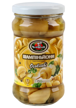 Шампиньоны маринованные Чемпион «Особые», 314 г 