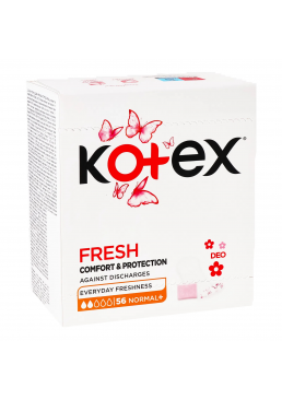 Щоденні гігієнічні прокладки Kotex Normal Deo, 56 шт