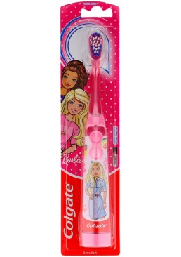 Дитяча електрична зубна щітка Colgate Barbie на батарейці, суперм'яка