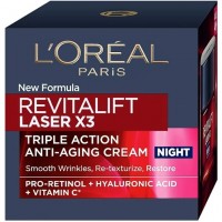 Нічний регенеруючий рем L'Oreal Paris Revitalift Лазер Х3, 50 мл