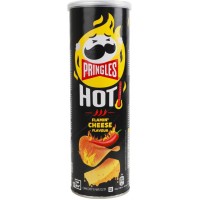 Чипсы Pringles Hot Flamin' Cheese со вкусом сыра и чили, 160 г