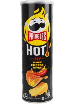 Чипсы Pringles Hot Flamin' Cheese со вкусом сыра и чили, 160 г