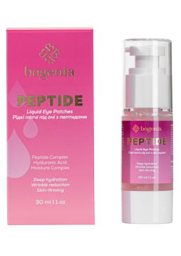 Рідкі патчі Bogenia Peptide Liquid Eye Patches  BG454 №004 під очі з пептидами , 30 мл