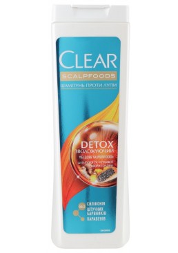 Шампунь-детокс для волос против перхоти Увлажняющий Scalpfoods Clear, 360 мл