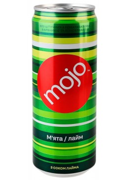 Напій газований Mojo м'ята-лайм, 330 мл
