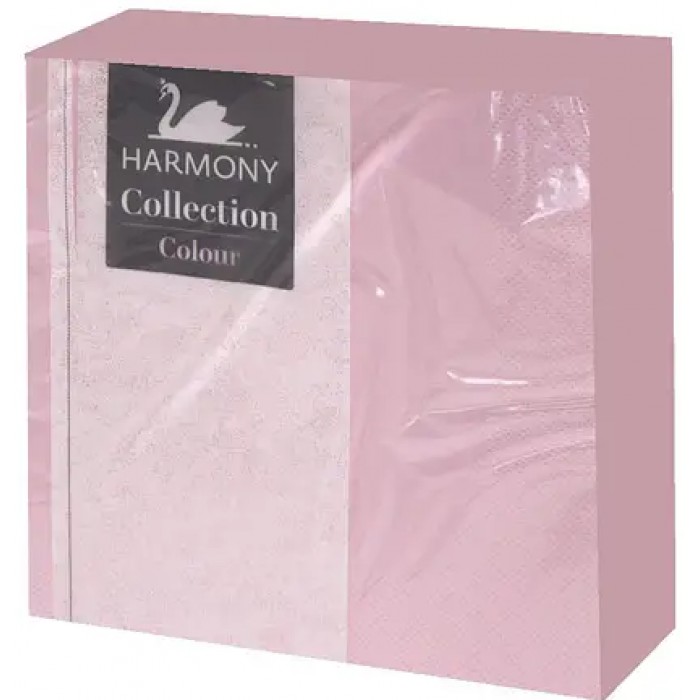 Салфетки столовые Harmony Светло-розовые 3-х шаровые, 20 шт - 