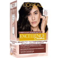 Краска для волос L'Oreal Paris Excellence оттенок 2U Универсальный темно-каштановый, 1 шт