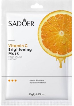 Тканинна маска Vitamin C для обличчя Sadoer, 25 г