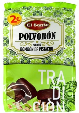 Цукерки El Santo "Polvoron" з фісташковою начинкою в шоколаді, 160 г