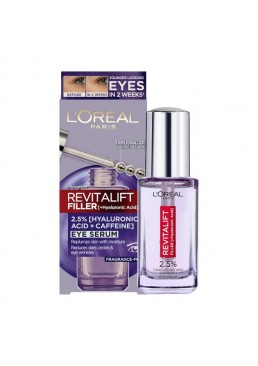 Сироватка-філер для шкіри навколо очей L'Oreal Paris Revitalift з гіалуроновою кислотою та кофеїном, 20 мл