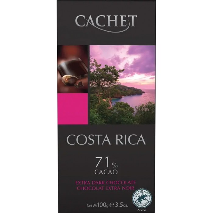 Шоколад черный Cachet Costa Rica 71%, 100 г - 