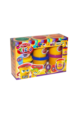 Набір креативної творчості Danko Toys Тісто для ліплення Master Do, 6 банок х 50 г